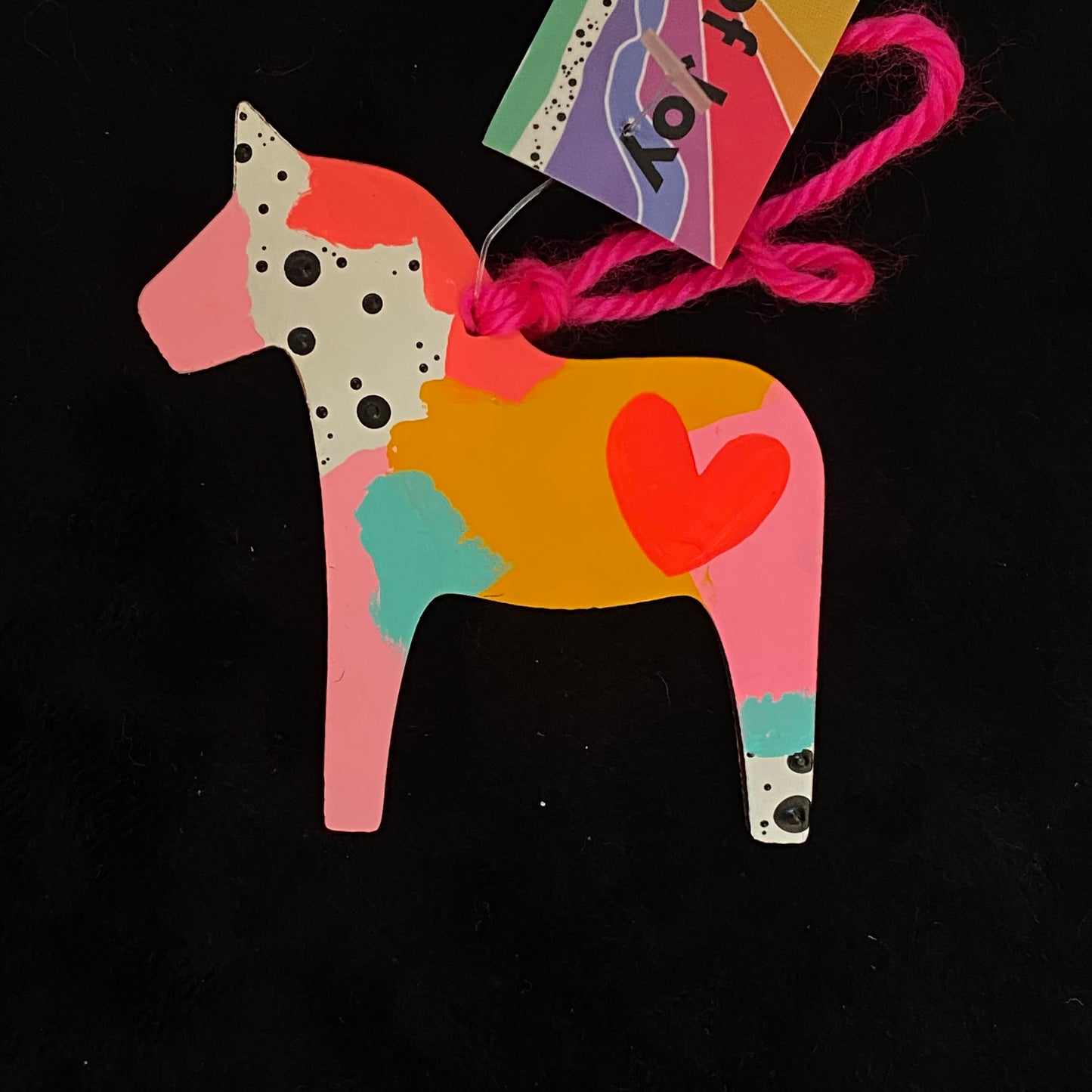 Ornament Dala Horse Modern Scandi Lovingly