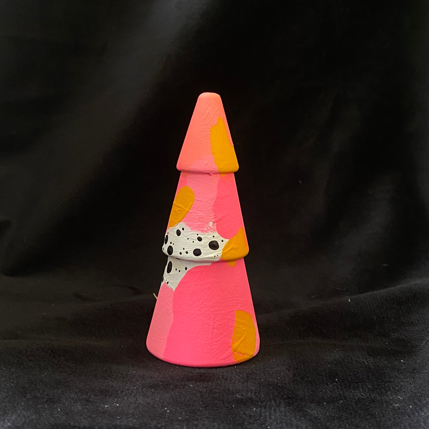 Tree Modern Artifact Winter Holiday Abstract Pinks