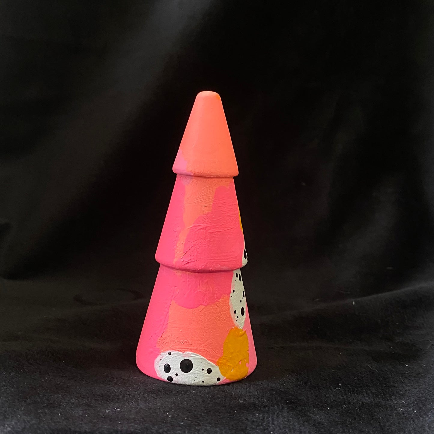 Tree Modern Artifact Winter Holiday Abstract Pinks