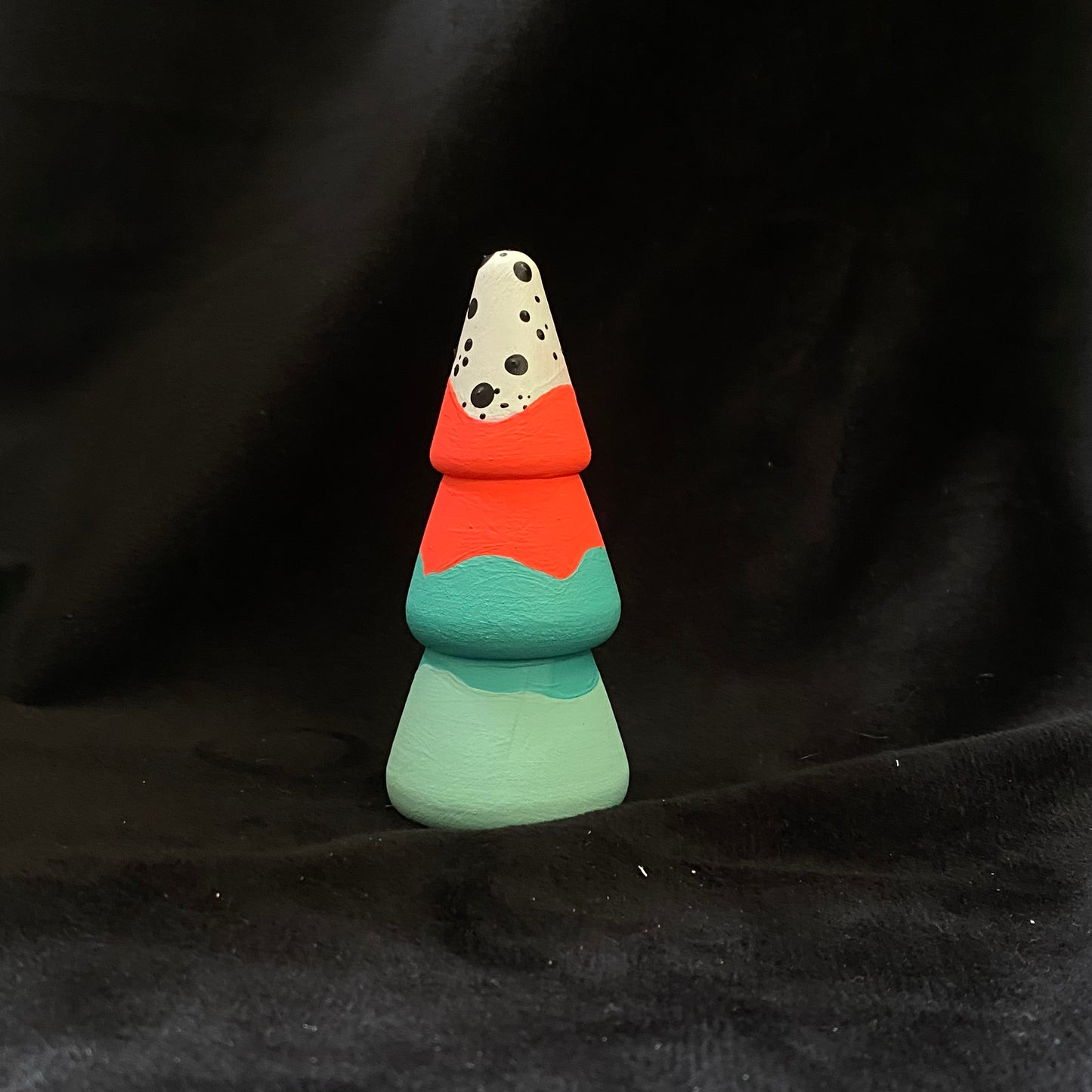 Tree Modern Artifact Winter Holiday Mint Teal Red