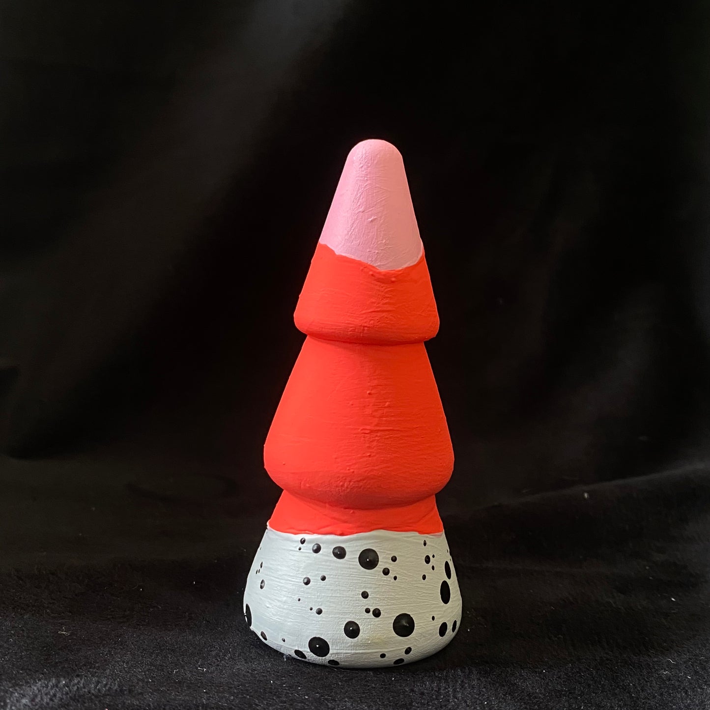 Tree Modern Artifact Winter Holiday Dots Red Pink