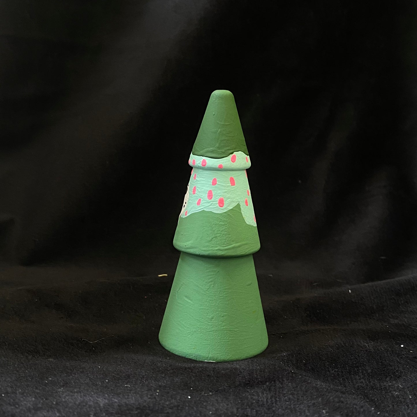 Tree Modern Artifact Winter Holiday Snowy Dots