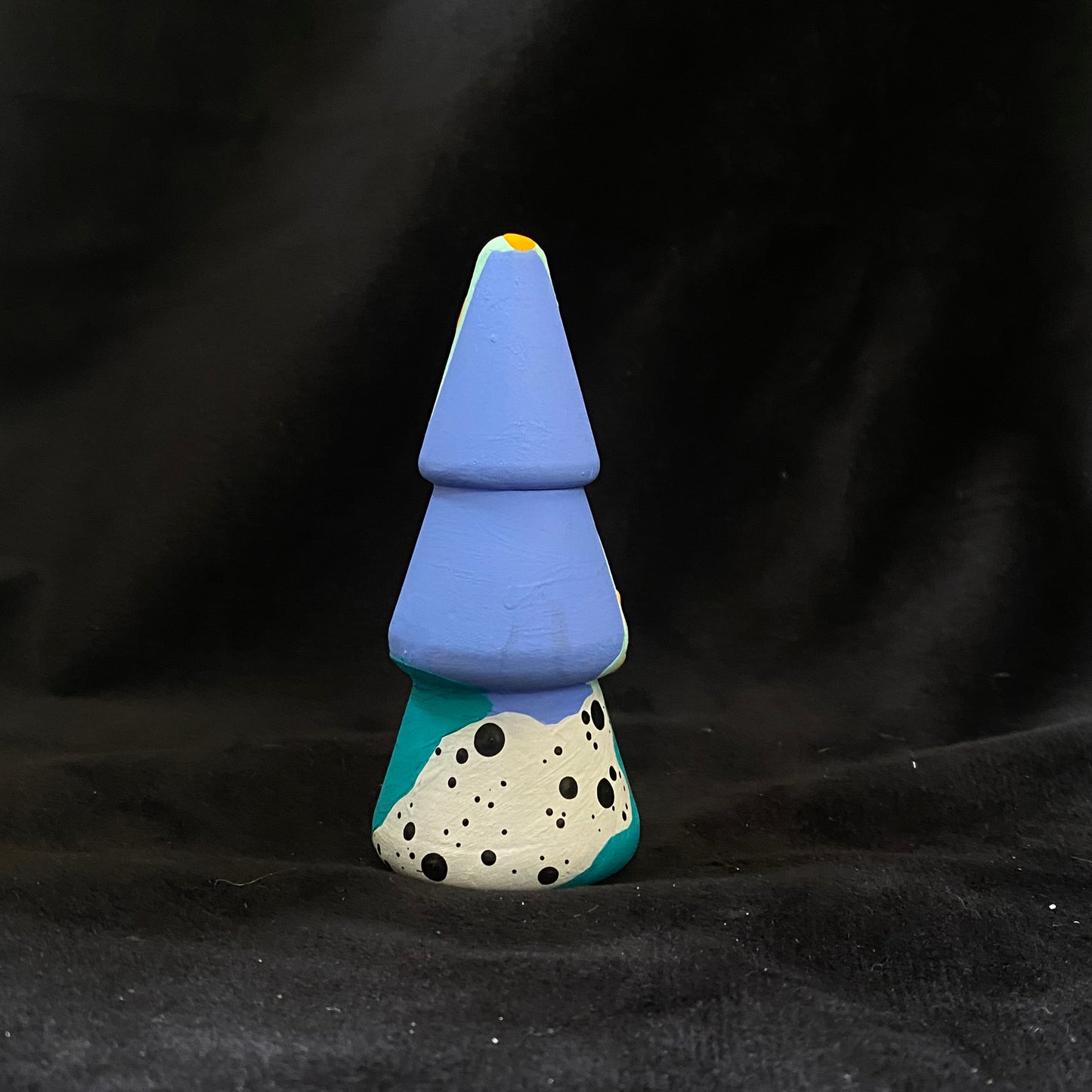 Tree Modern Artifact Winter Holiday Happy Little Blues