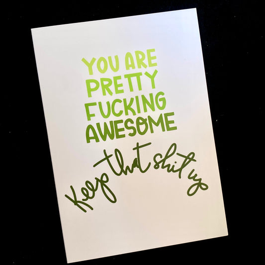 Greeting Cards You're Pretty Fucking Awesome