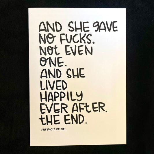 Greeting Cards And She Gave No Fucks