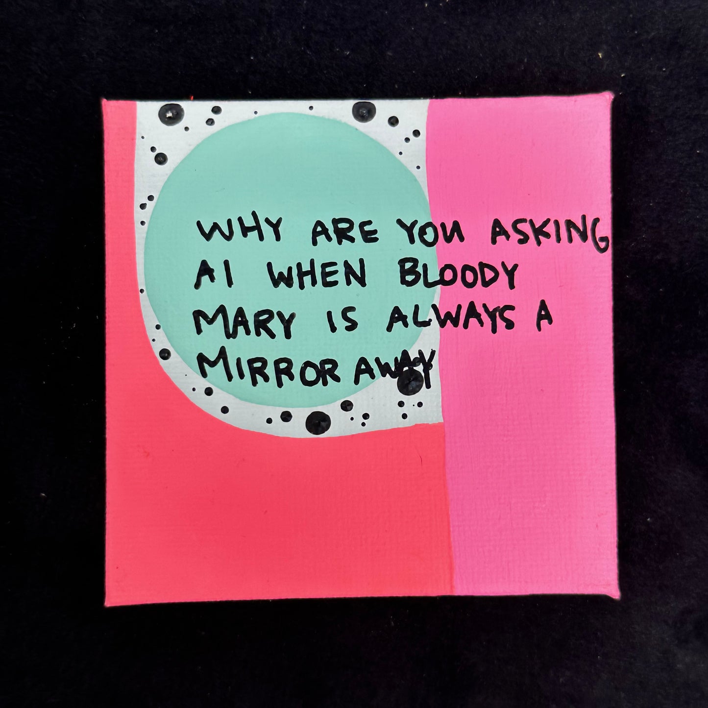 Tiny Feminist Painting Why are you asking AI?