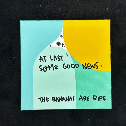 Tiny Feminist Painting At Last Some Good News
