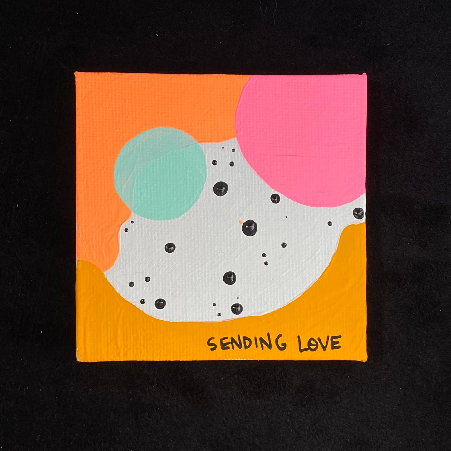 Tiny Feminist Painting Sending Love