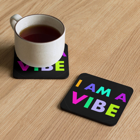 Coaster Cork-Backed I Am A Vibe