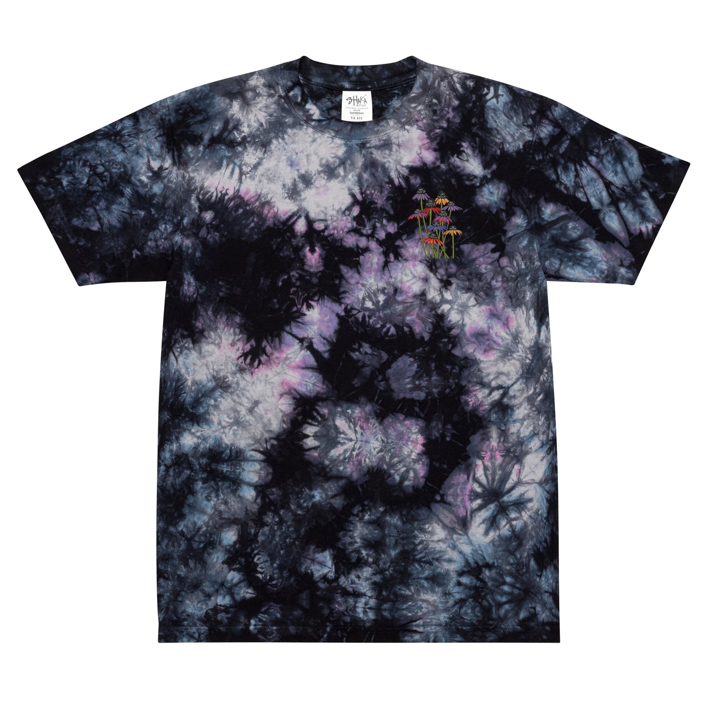 T-shirt Oversized Tie-Dye You Matter Embroidered