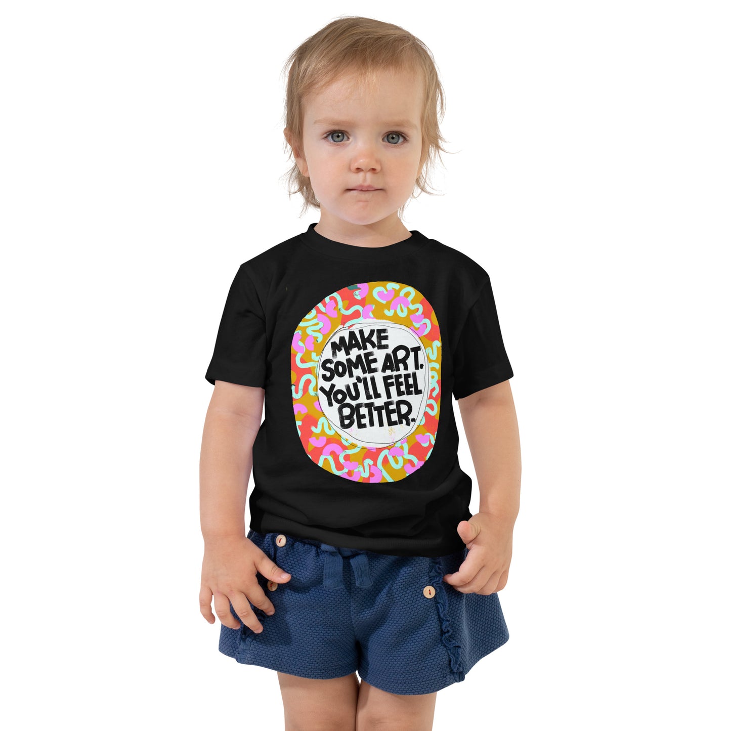 T-Shirt Toddler Short Sleeve Make Some Art