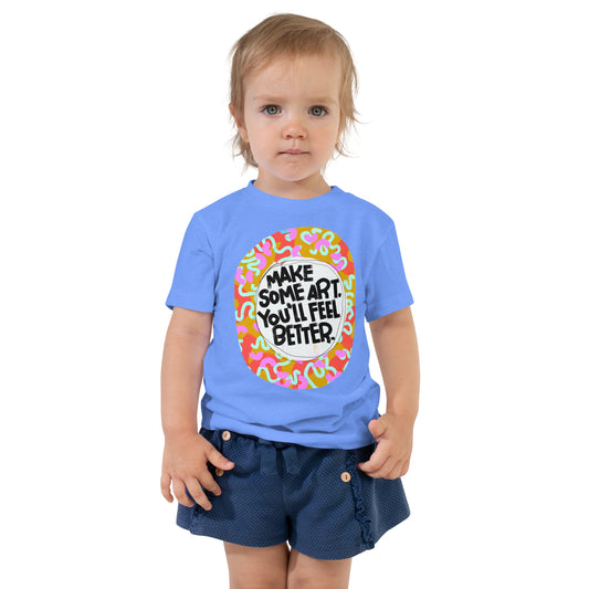 T-Shirt Toddler Short Sleeve Make Some Art