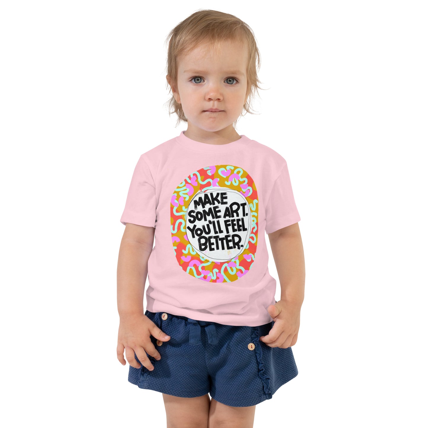 T-Shirt Toddler Short Sleeve Make Some Art