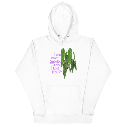 Hoodie I Am Very Fragile And I Like To Cry Unisex