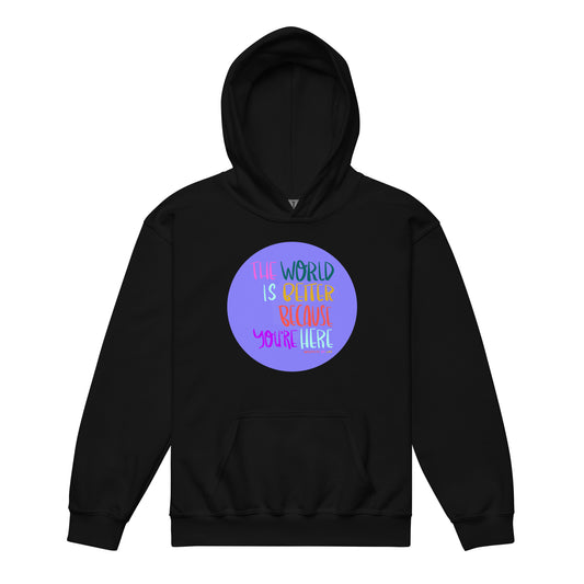 Hoodie Youth Unisex Heavy Blend Sweatshirt The World Is Better Because You're Here