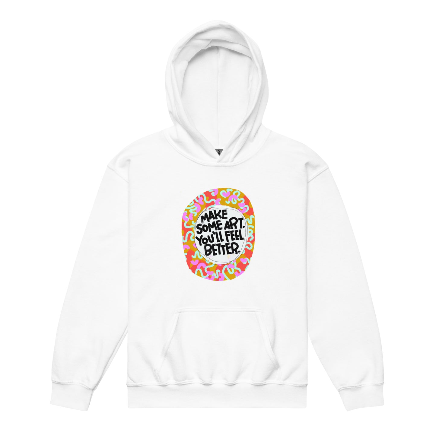 Hoodie Youth Unisex Heavy Blend Sweatshirt Make Some Art