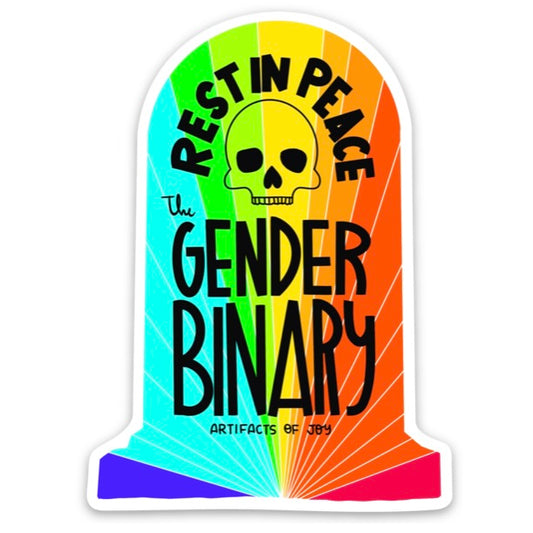 Sticker RIP Gender Binary