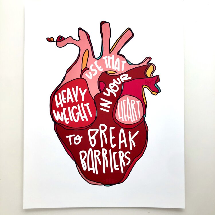 Print Use That Heavy Weight In Your Heart