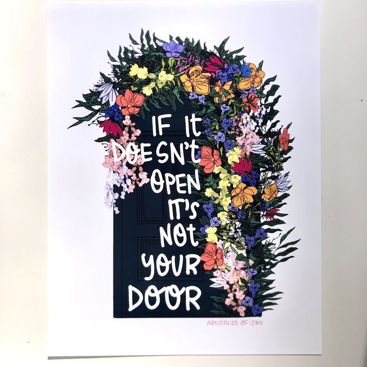 Print If It Doesn't Open It's Not Your Door