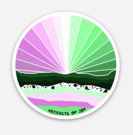 Sticker Rainbow Sky Inspired By Gender Queer Flag